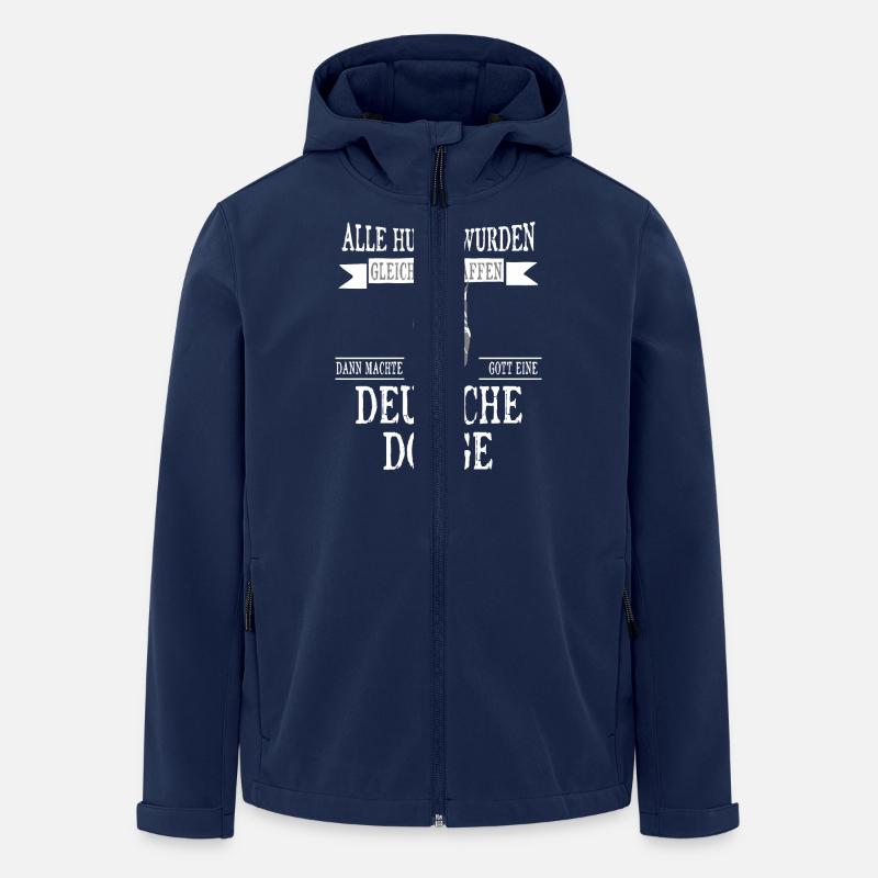 Alle Hunde Deutsche Dogge - Recycelte Männer Softshell-Jacke von Stanley/Stella - Navy