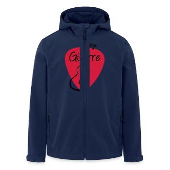 Plectrum Guitar Guitar 2 - Men’s Recycled Softshell Jacket by Stanley/Stella - navy - Front - AI Model Male 185 light (185cm)