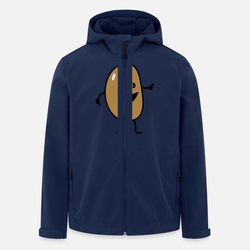 french (yelly) bean - Recycelte Männer Softshell-Jacke von Stanley/Stella - Navy