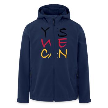 2541614 113718790 Deutschland - Recycelte Männer Softshell-Jacke von Stanley/Stella - Navy - Vorne - AI Model Male 185 light (185cm)