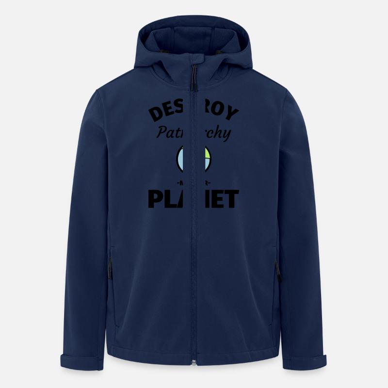 Féminisme féministe - Veste softshell homme en polyester recyclé Stanley/Stella - marine