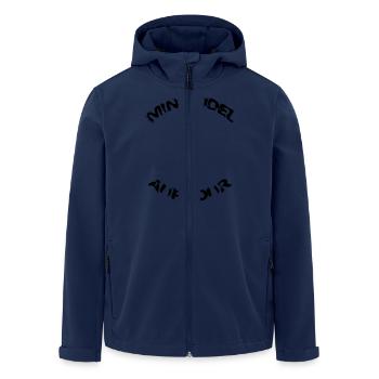 minirudel_auf_tour - Men’s Recycled Softshell Jacket by Stanley/Stella - navy - Front - AI Model Male 185 light (185cm)