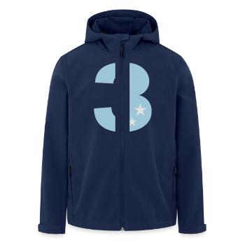 3 ème anniversaire trois troisième anniversaire - Veste softshell homme en polyester recyclé Stanley/Stella - marine - Devant - AI Model Male 185 light (185cm)