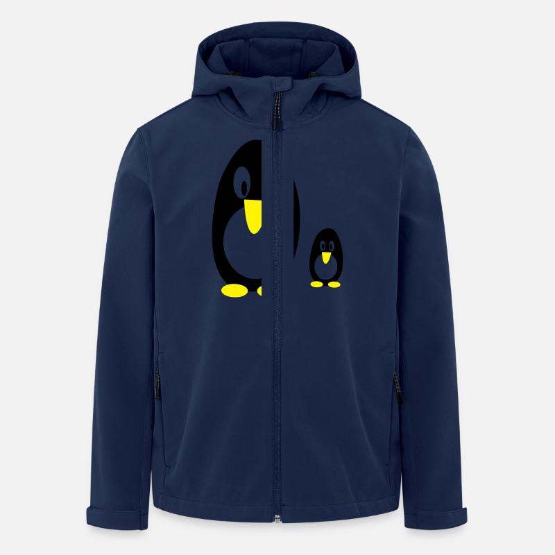 pinguine - Recycelte Männer Softshell-Jacke von Stanley/Stella - Navy