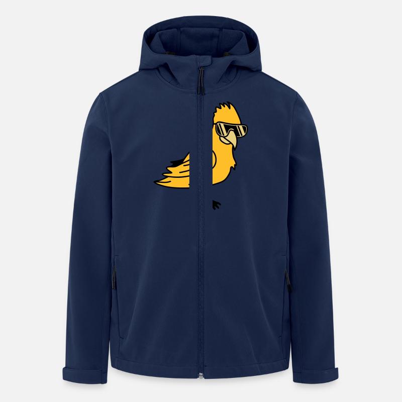 Cool Parrot Bird - Men’s Recycled Softshell Jacket by Stanley/Stella - navy