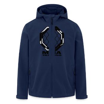 MMA - Veste softshell homme en polyester recyclé Stanley/Stella - marine - Devant - AI Model Male 185 light (185cm)