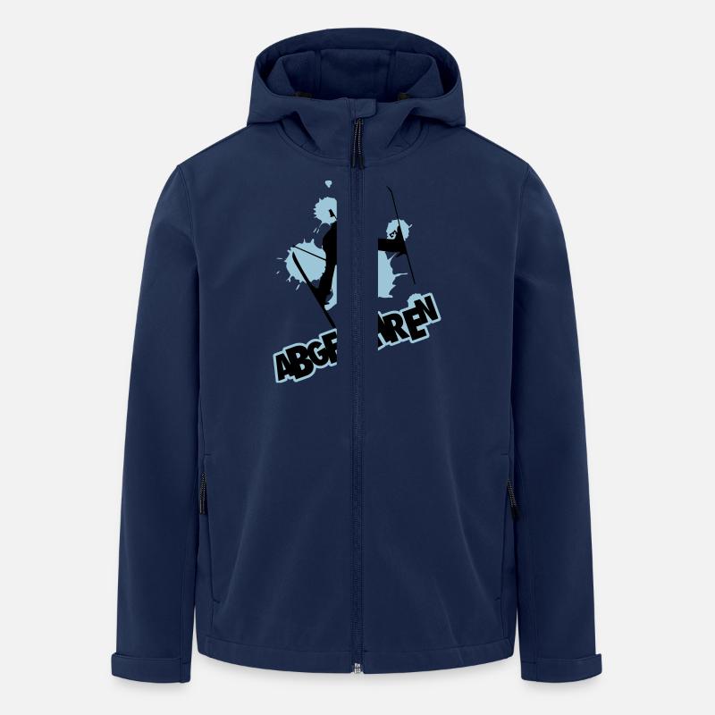 Skifahrer: abgefahren - Recycelte Männer Softshell-Jacke von Stanley/Stella - Navy