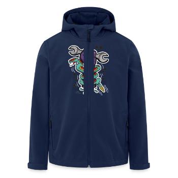 zombie garage - Veste softshell homme en polyester recyclé Stanley/Stella - marine - Devant - AI Model Male 185 light (185cm)