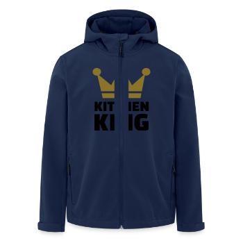 Kitchen King - Men’s Recycled Softshell Jacket by Stanley/Stella - navy - Front - AI Model Male 185 light (185cm)