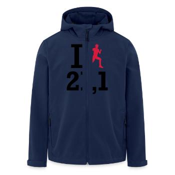 Marathon - Recycelte Männer Softshell-Jacke von Stanley/Stella - Navy - Vorne - AI Model Male 185 light (185cm)
