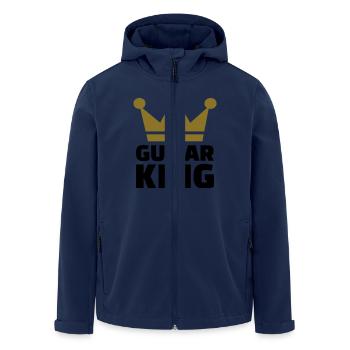 Gitarre - Recycelte Männer Softshell-Jacke von Stanley/Stella - Navy - Vorne - AI Model Male 185 light (185cm)