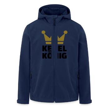 Kegeln - Recycelte Männer Softshell-Jacke von Stanley/Stella - Navy - Vorne - AI Model Male 185 light (185cm)
