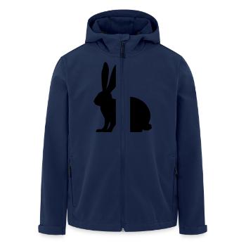 Rabbit - Men’s Recycled Softshell Jacket by Stanley/Stella - navy - Front - AI Model Male 185 light (185cm)
