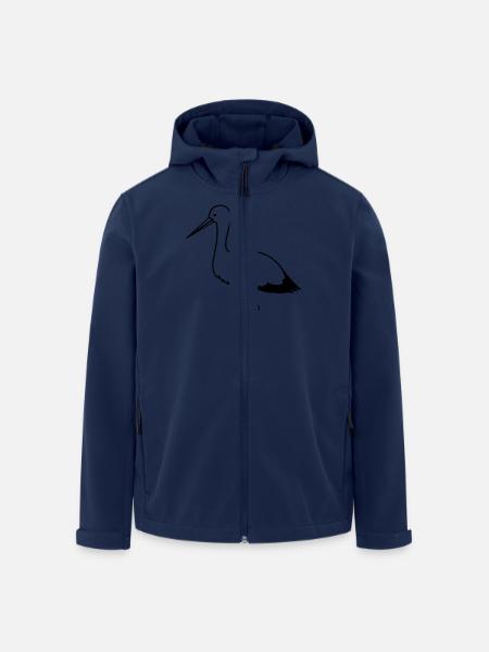 storch_1 - Recycelte Männer Softshell-Jacke von Stanley/Stella - Navy