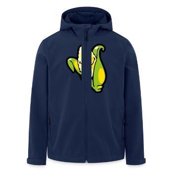 Smiley Corn Ear - Recycelte Männer Softshell-Jacke von Stanley/Stella - Navy - Vorne - AI Model Male 185 light (185cm)