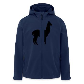 lama - Recycelte Männer Softshell-Jacke von Stanley/Stella - Navy - Vorne - AI Model Male 185 light (185cm)
