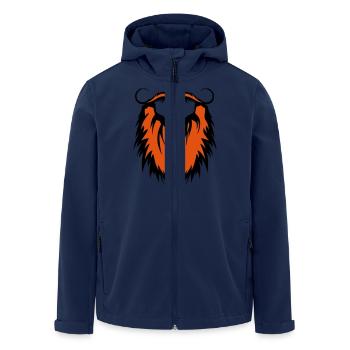 Bart und Schnurrbart 20122 - Recycelte Männer Softshell-Jacke von Stanley/Stella - Navy - Vorne - AI Model Male 185 light (185cm)