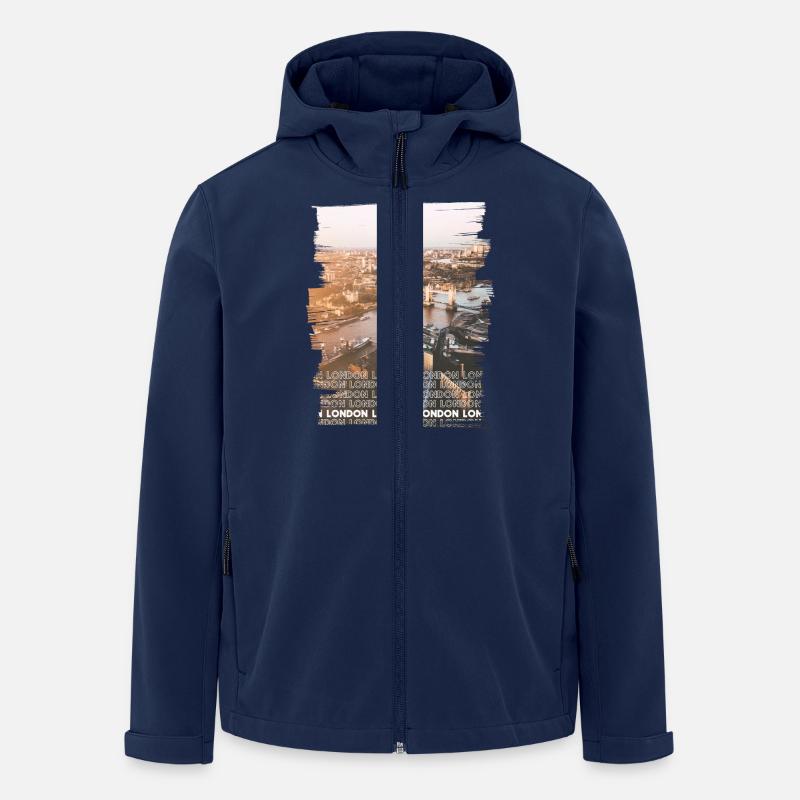 LONDON - Recycelte Männer Softshell-Jacke von Stanley/Stella - Navy