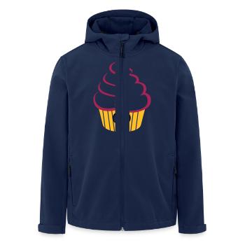 cupcake_funny - Recycelte Männer Softshell-Jacke von Stanley/Stella - Navy - Vorne - AI Model Male 185 light (185cm)