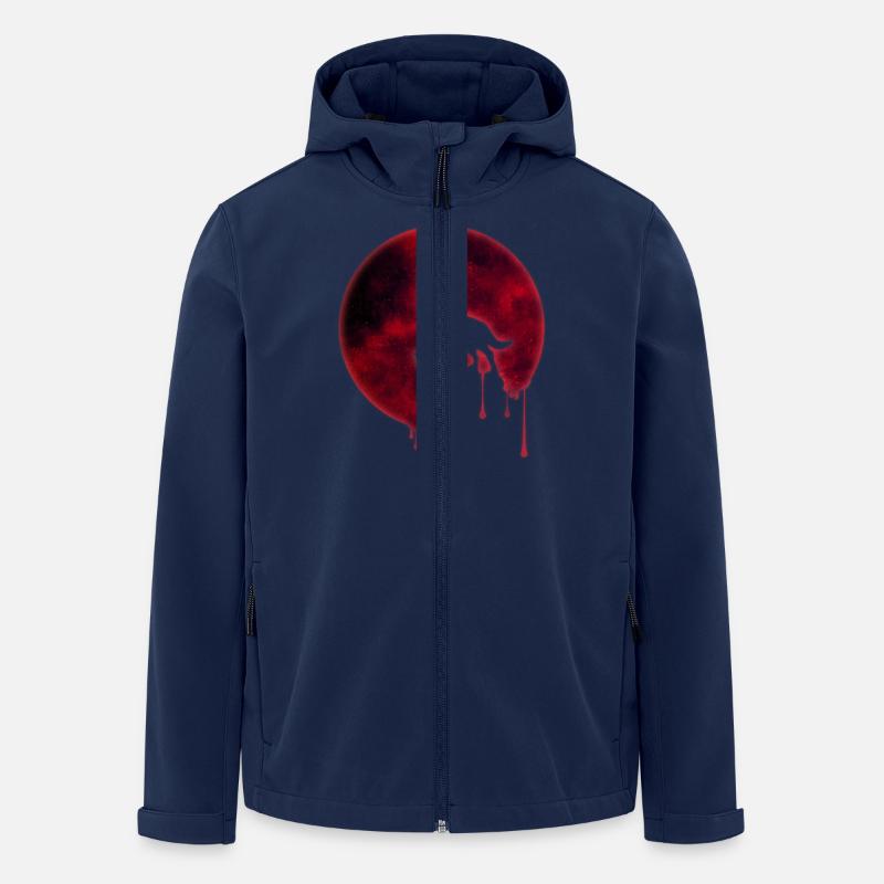 Blut Mond Heulender Wolf - Recycelte Männer Softshell-Jacke von Stanley/Stella - Navy