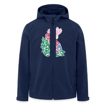 Galah tribal tattoo - Men’s Recycled Softshell Jacket by Stanley/Stella - navy - Front - AI Model Male 185 light (185cm)
