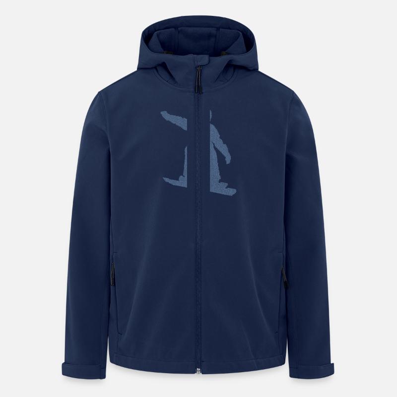 Snowboarder Geschenkideen Snowboard - Recycelte Männer Softshell-Jacke von Stanley/Stella - Navy