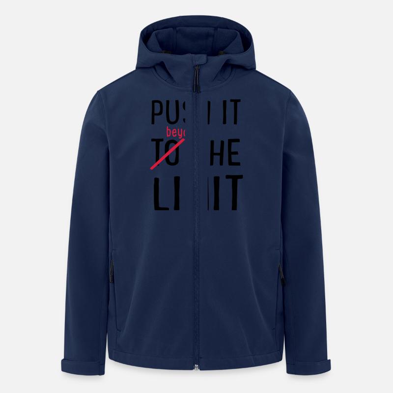 Push it to the Limit - Recycelte Männer Softshell-Jacke von Stanley/Stella - Navy