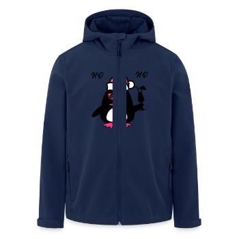 Beach Duck Christmas - Men’s Recycled Softshell Jacket by Stanley/Stella - navy - Front - AI Model Male 185 light (185cm)