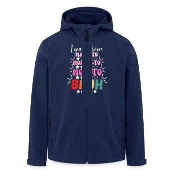 Je suis allée de maman à maman, de maman à bruh - Veste softshell homme en polyester recyclé Stanley/Stella - marine - Devant - AI Model Male 185 light (185cm)