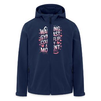 Turnen Turner Gymnastik - Recycelte Männer Softshell-Jacke von Stanley/Stella - Navy - Vorne - AI Model Male 185 light (185cm)