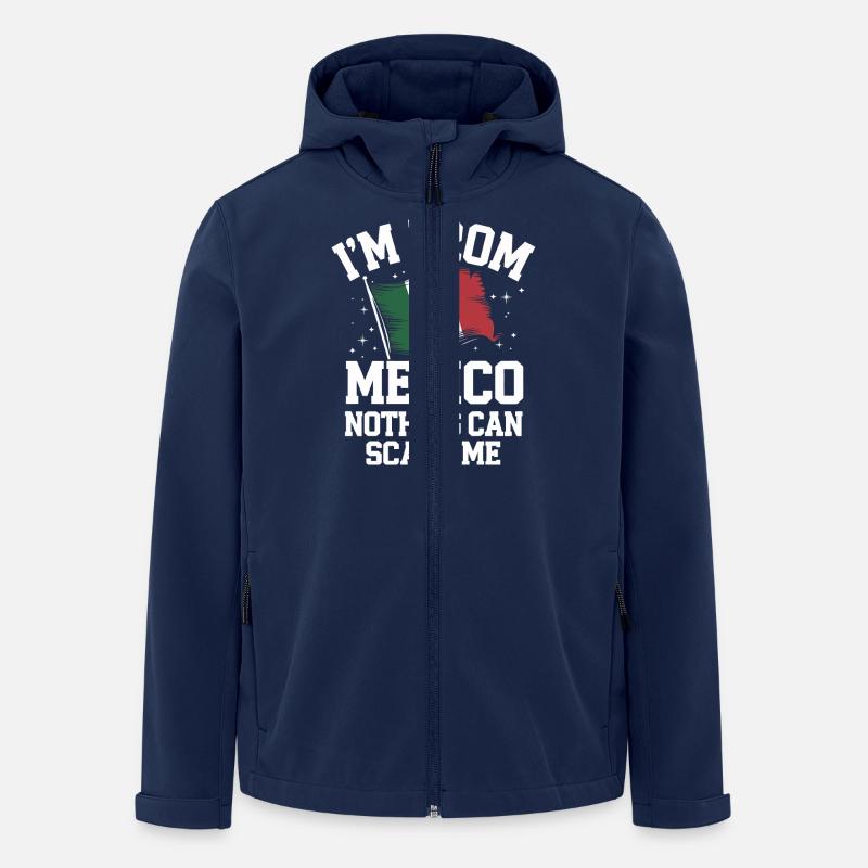 Mexique Mexique Mexicain Espagnol - Veste softshell homme en polyester recyclé Stanley/Stella - marine
