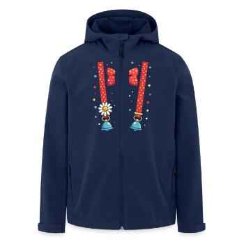 Clown Kostüm - Fasching Damen Männer - Recycelte Männer Softshell-Jacke von Stanley/Stella - Navy - Vorne - AI Model Male 185 light (185cm)