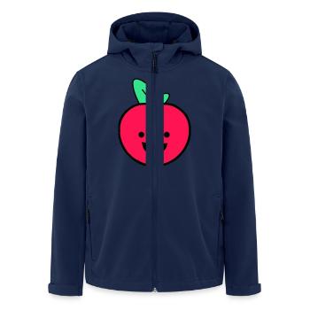 apfel smile - Recycelte Männer Softshell-Jacke von Stanley/Stella - Navy - Vorne - AI Model Male 185 light (185cm)