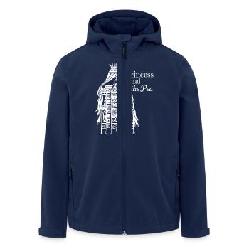 Prinzessin auf der Erbse Märchen - Recycelte Männer Softshell-Jacke von Stanley/Stella - Navy - Vorne - AI Model Male 185 light (185cm)