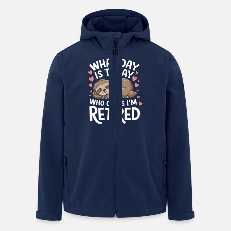 Rentner Ruhestand Rente Pensionierung - Recycelte Männer Softshell-Jacke von Stanley/Stella - Navy