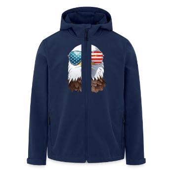 eagle head - Veste softshell homme en polyester recyclé Stanley/Stella - marine - Devant - AI Model Male 185 light (185cm)