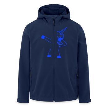Licorne Dabbing Dab Danse Soirée Pose Geste Drôle - Veste softshell homme en polyester recyclé Stanley/Stella - marine - Devant - AI Model Male 185 light (185cm)