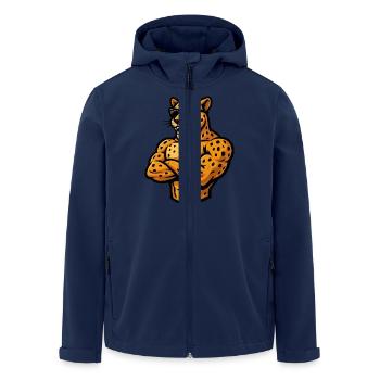 Gepard Comic - Men’s Recycled Softshell Jacket by Stanley/Stella - navy - Front - AI Model Male 185 light (185cm)