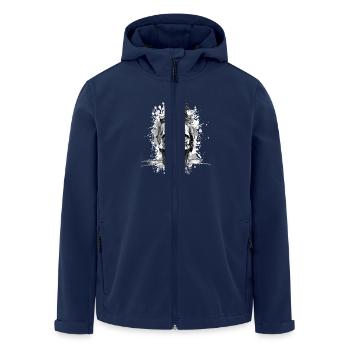 King Skull Crown Royal - Men’s Recycled Softshell Jacket by Stanley/Stella - navy - Front - AI Model Male 185 light (185cm)