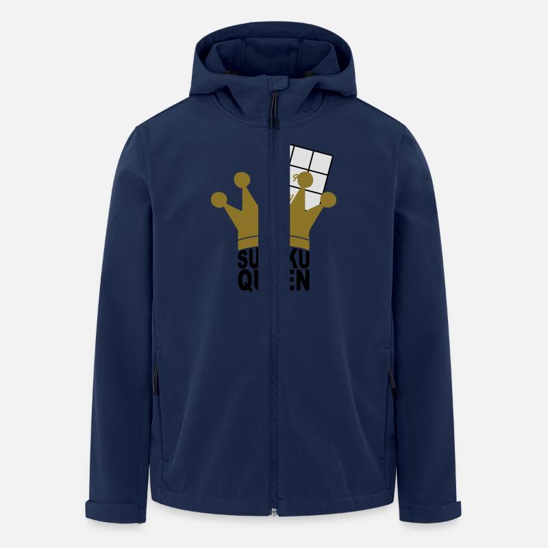 Sudoku Queen - Recycelte Männer Softshell-Jacke von Stanley/Stella - Navy