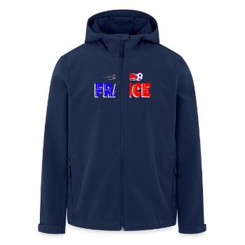 france - Veste softshell homme en polyester recyclé Stanley/Stella - marine - Devant - AI Model Male 185 light (185cm)