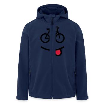 happy bike - Veste softshell homme en polyester recyclé Stanley/Stella - marine - Devant - AI Model Male 185 light (185cm)