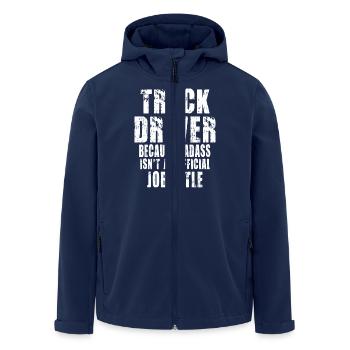 Truck Driver Because - Men’s Recycled Softshell Jacket by Stanley/Stella - navy - Front - AI Model Male 185 light (185cm)