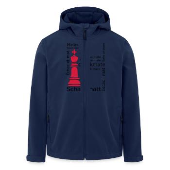 Schachmatt - Recycelte Männer Softshell-Jacke von Stanley/Stella - Navy - Vorne - AI Model Male 185 light (185cm)