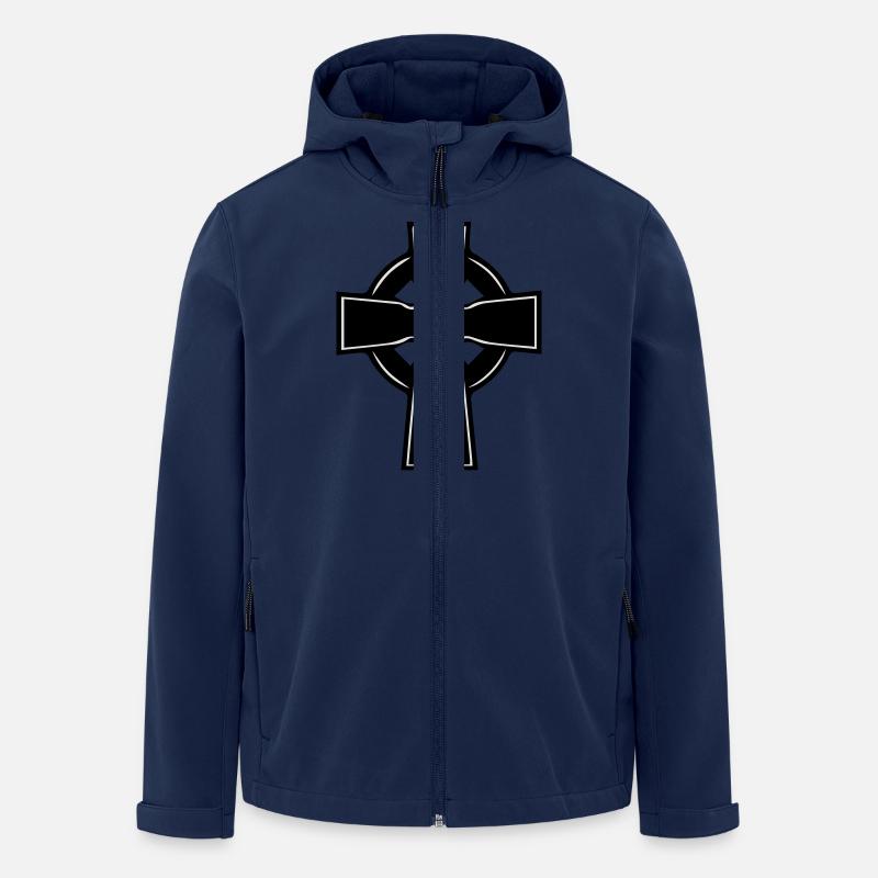 celtic_cross - Recycelte Männer Softshell-Jacke von Stanley/Stella - Navy
