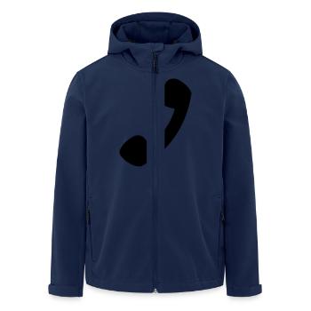 Telefon - Recycelte Männer Softshell-Jacke von Stanley/Stella - Navy - Vorne - AI Model Male 185 light (185cm)
