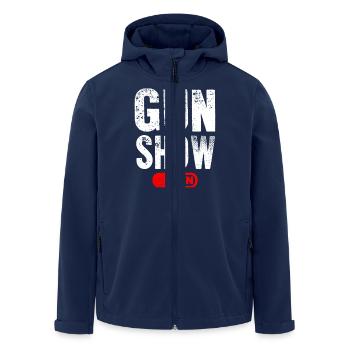 Gun Show Mode ON - Men’s Recycled Softshell Jacket by Stanley/Stella - navy - Front - AI Model Male 185 light (185cm)