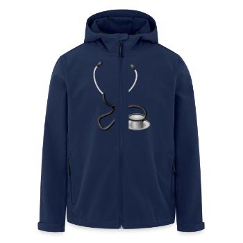 doc71 - Recycelte Männer Softshell-Jacke von Stanley/Stella - Navy - Vorne - AI Model Male 185 light (185cm)