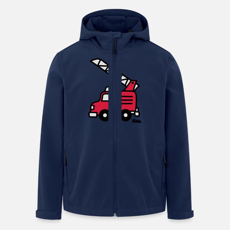 fire truck (c) - Men’s Recycled Softshell Jacket by Stanley/Stella - navy