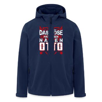 OTTO - Name - Recycelte Männer Softshell-Jacke von Stanley/Stella - Navy - Vorne - AI Model Male 185 light (185cm)